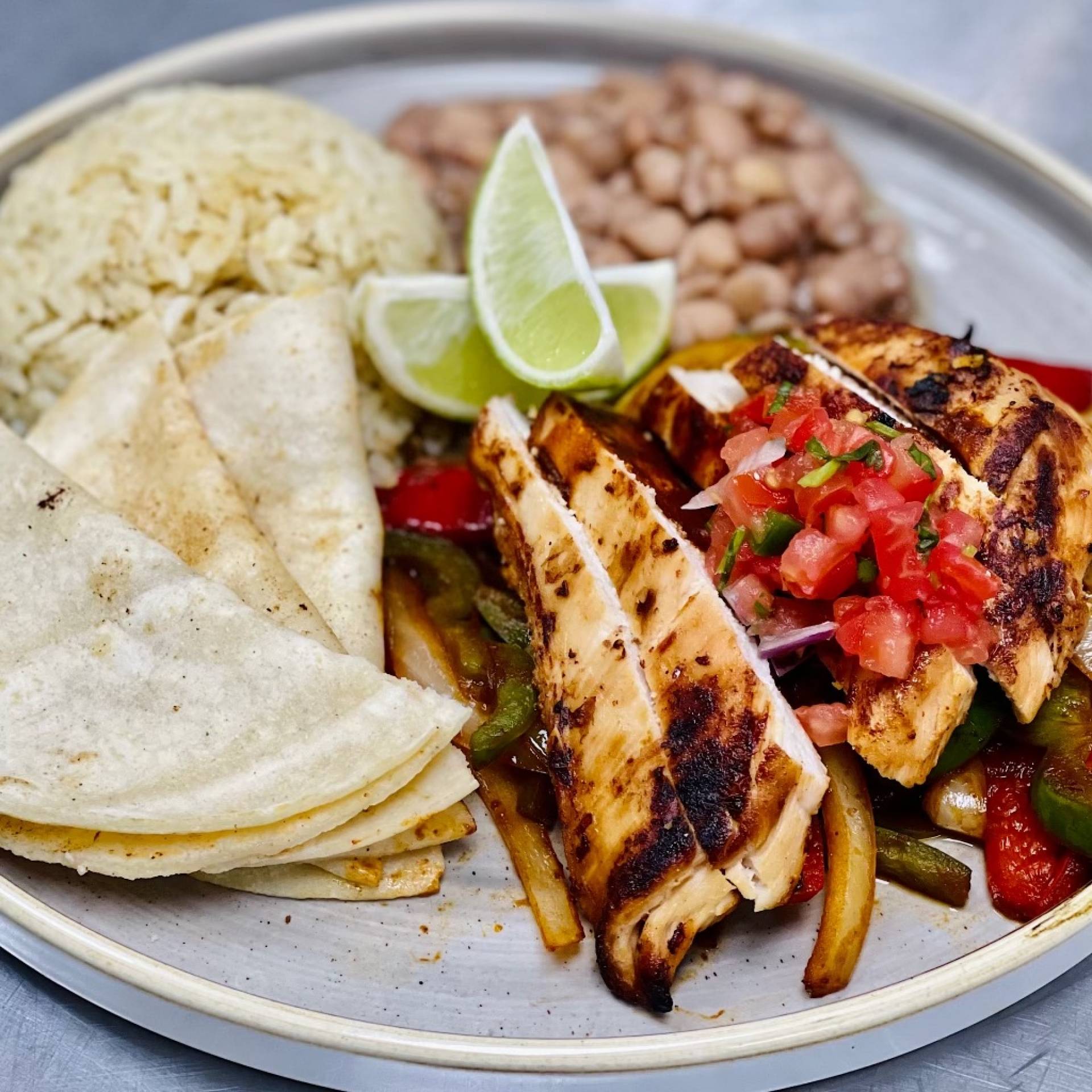 Fajitas with Grilled Chicken LOW CARB