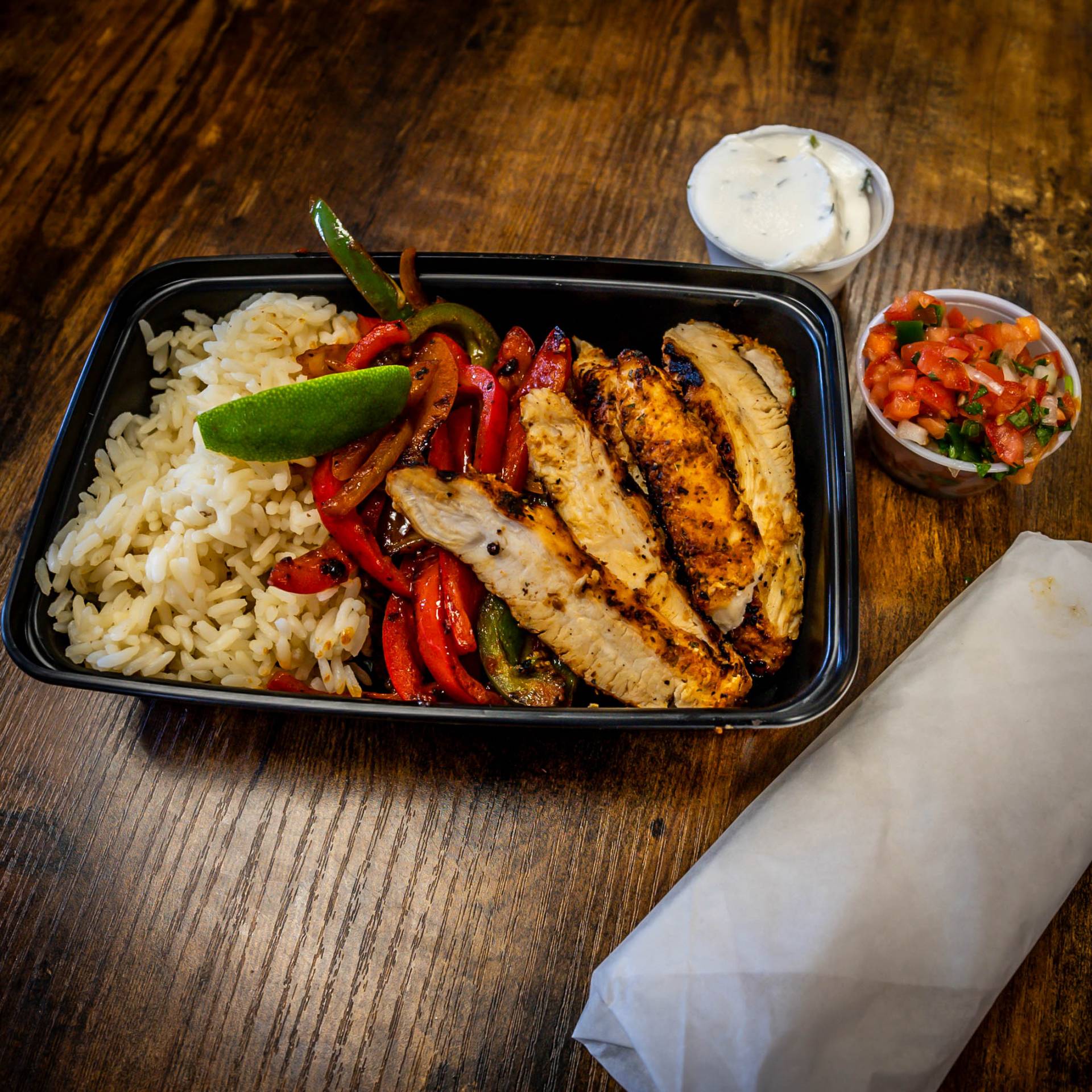 Fajitas with Grilled Chicken