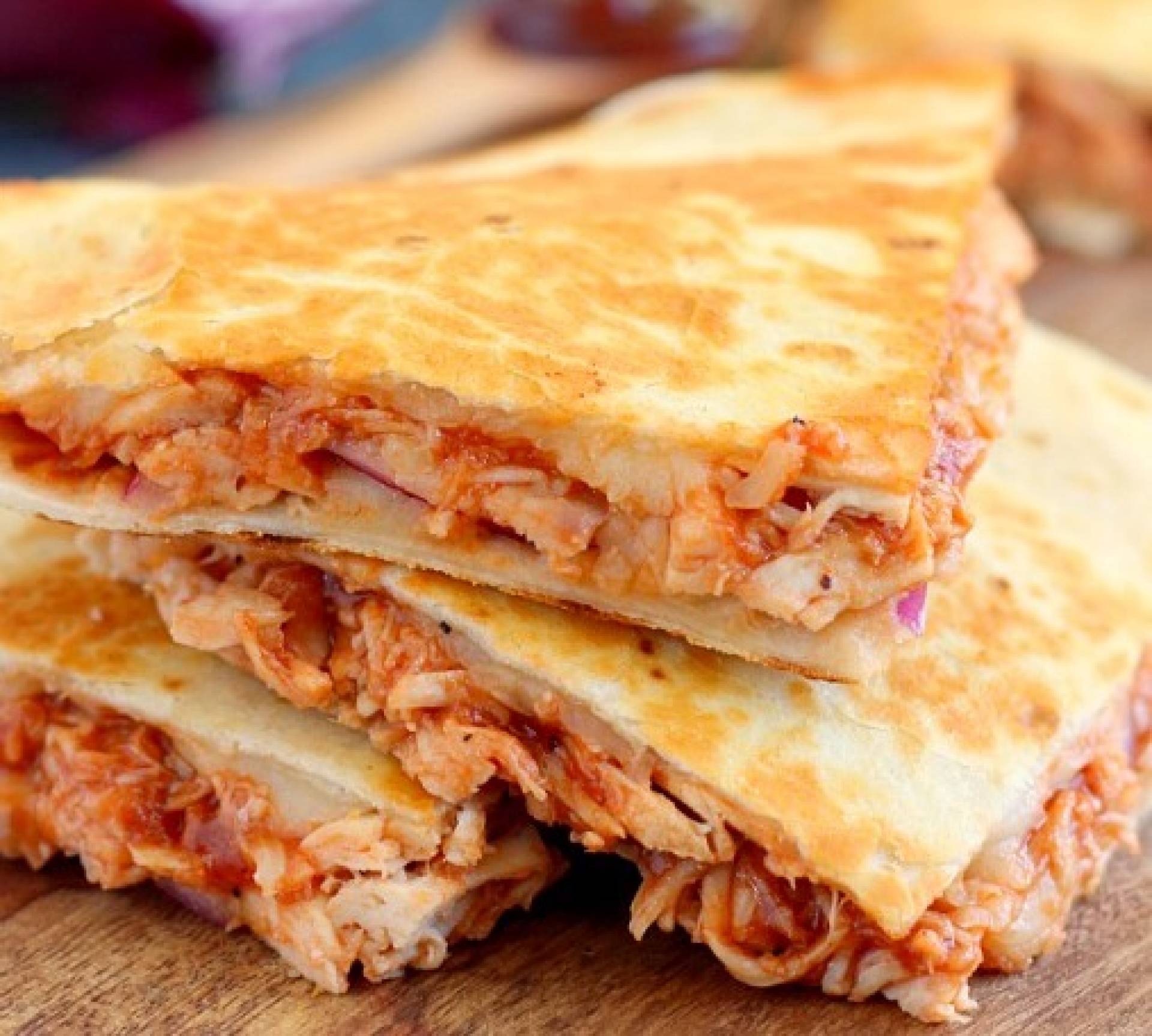 QUESADILLA, BARBECUE CHICKEN QUESADILLA, BARBECUE CHICKEN