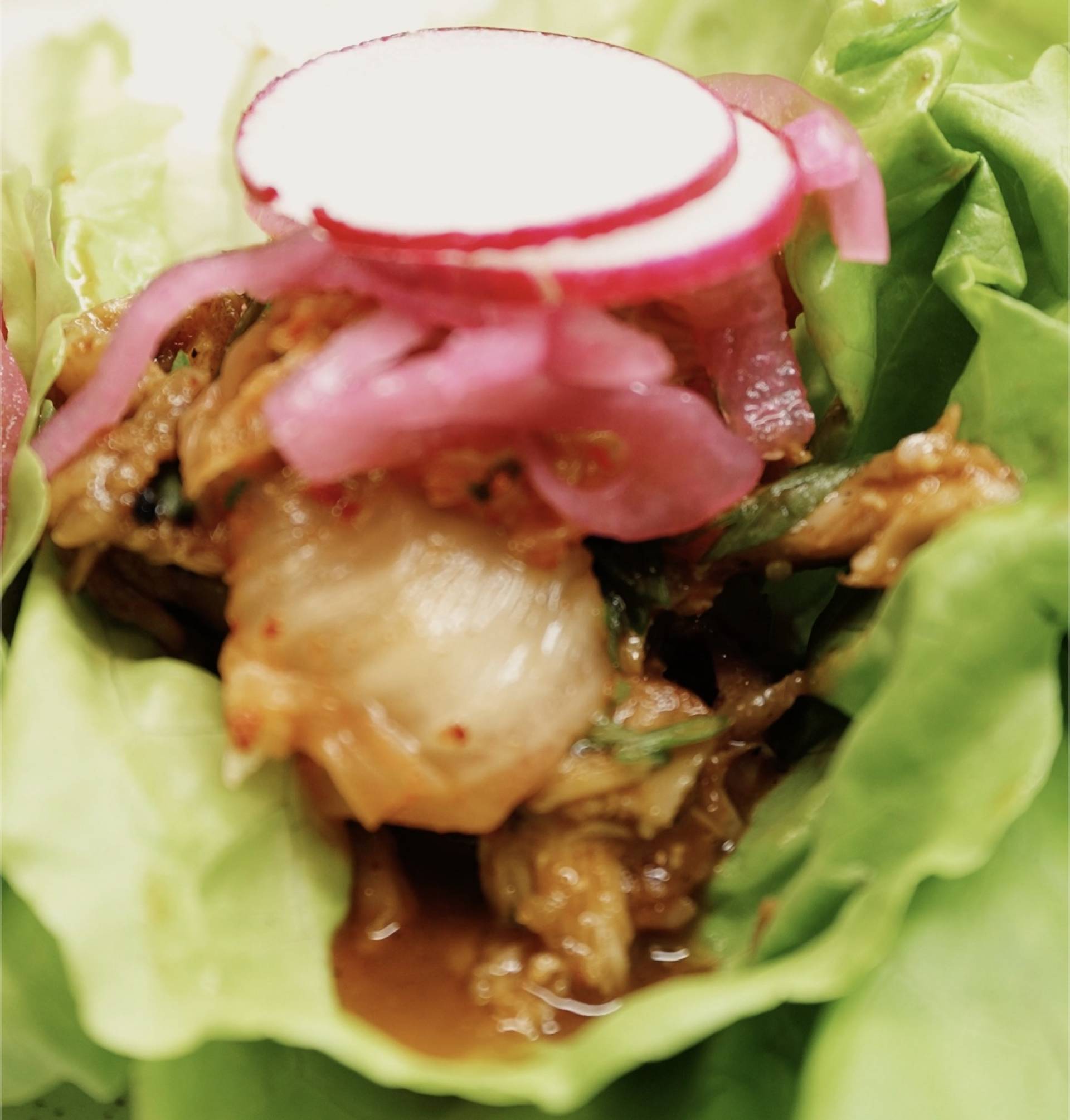 KOREAN BBQ CHICKEN LETTUCE WRAPS GF KOREAN BBQ CHICKEN LETTUCE WRAPS GF