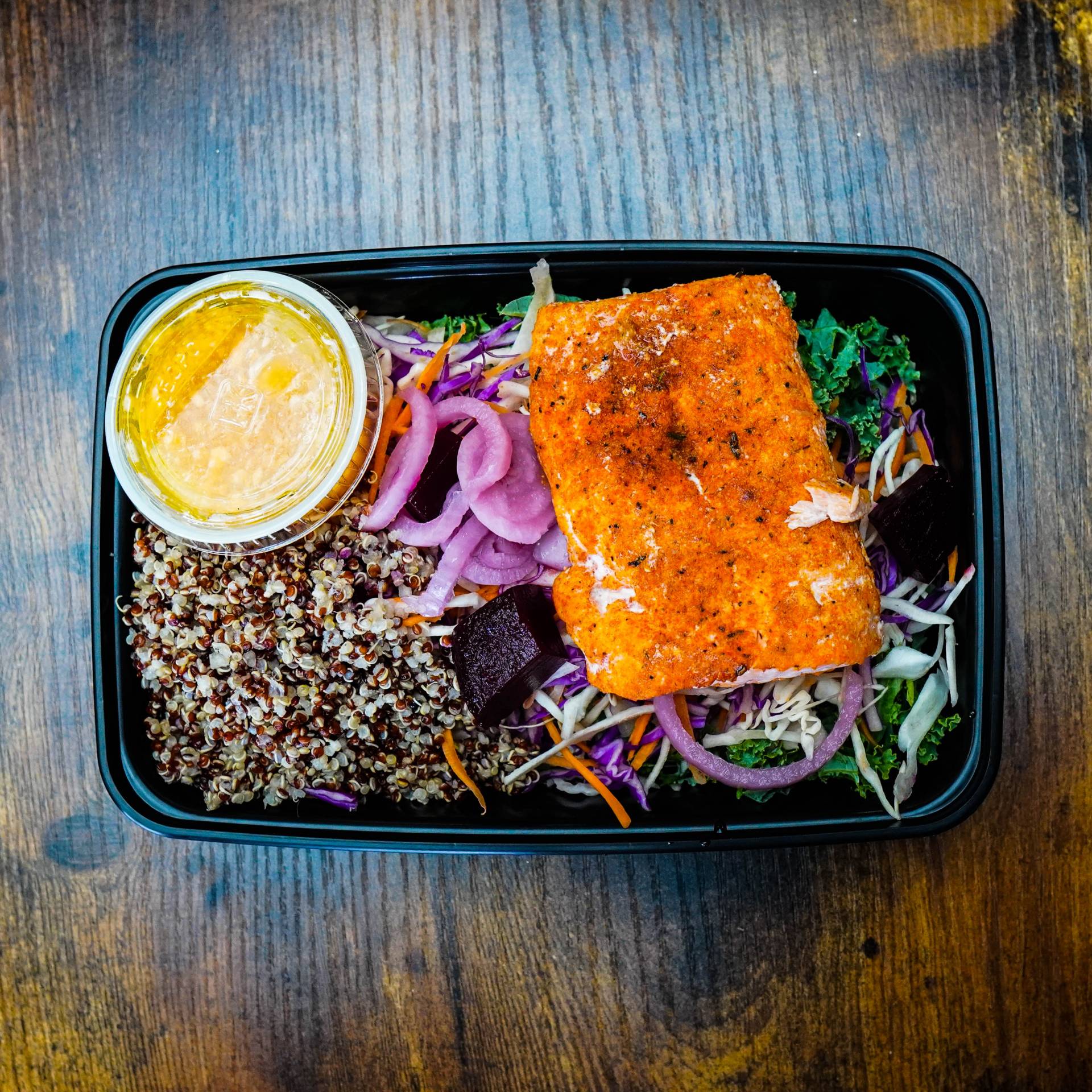 Veggie Power Bowl with Salmon GF